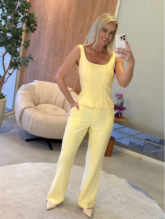 Conjunto Le Bongã Amarelo 2010 - K1521LB - KATI MODAS