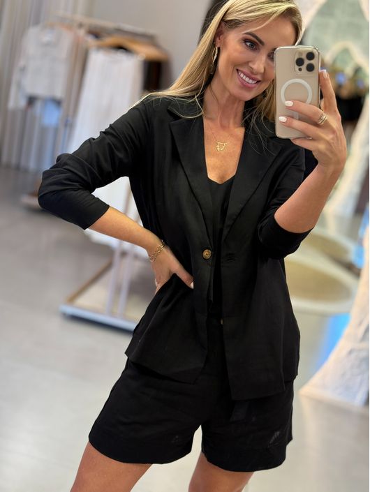 Blazer Ambicione Preto 3010 - K19388AM - KATI MODAS
