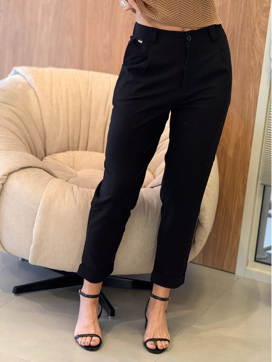 Calça Kati De Alfaiataria Preto - K11567B - KATI MODAS
