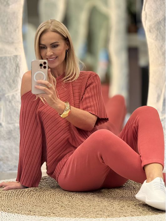 Blusa Ambicione Em Modal Goiaba 1610 - K19442AM - KATI MODAS
