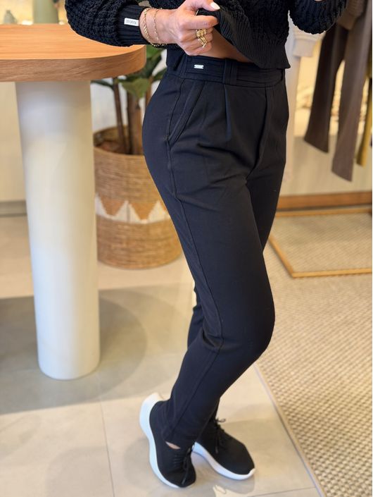 Calça Biamar Com Detalhe No Cós Elástico Na Cintur... - KATI MODAS