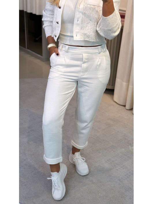 Calça Abenção Apeluciada Off White - K11772AB - KATI MODAS
