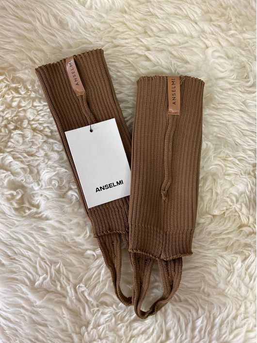 Polaina Canelada Com Pezinho Caramelo - K012465A - KATI MODAS