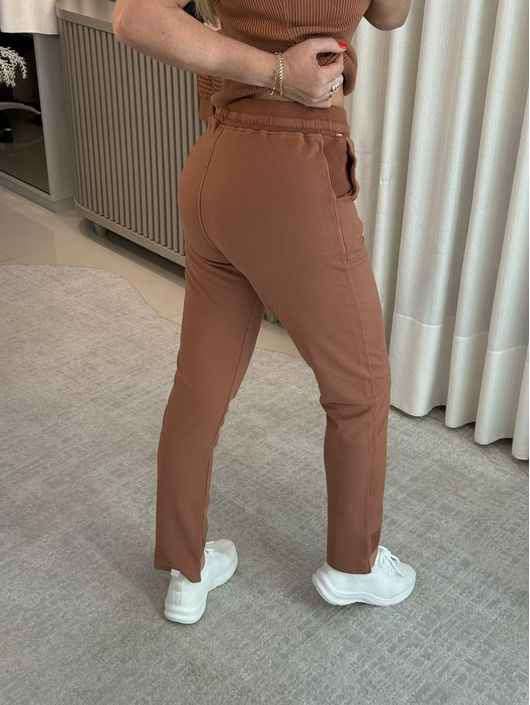 Calça Biamar Em Algodão E Barra Mullet Moucha Mous... - KATI MODAS