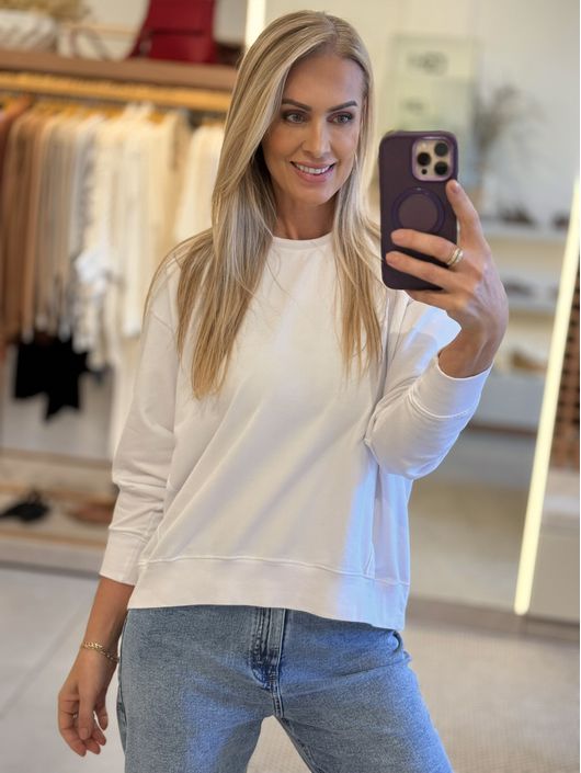 Blusa Nori Com Punho Off White 2609 - K47706N - KATI MODAS