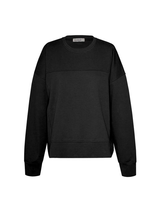 Blusa Biamar De Moletom Preto - K12002B - KATI MODAS
