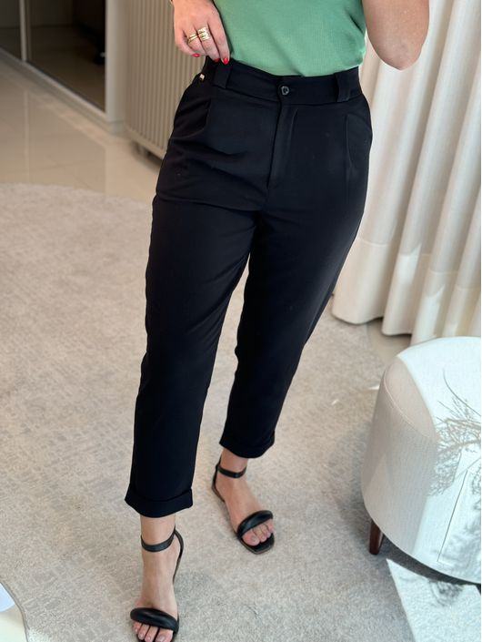 Calça Kati De Alfaiataria Preto - K11567B - KATI MODAS