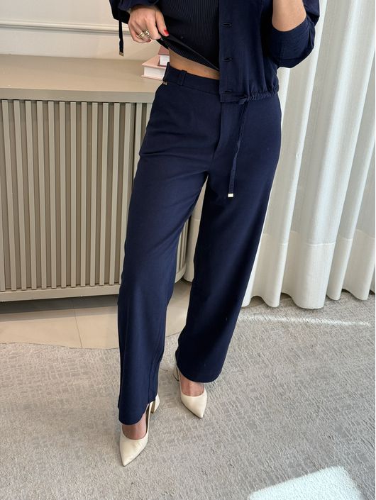 Calça Biamar Reta Com Bolsos Faca Marinho 1907 - K... - KATI MODAS