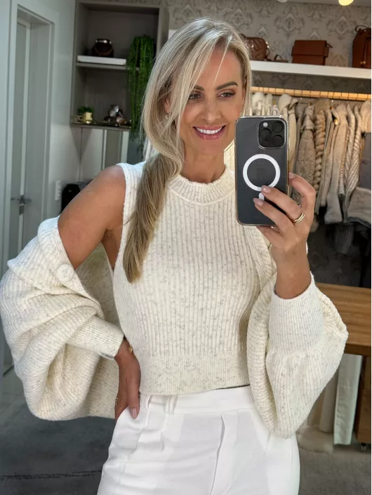 Regata Abenção Com Gola Media Off White - K11745A... - KATI MODAS