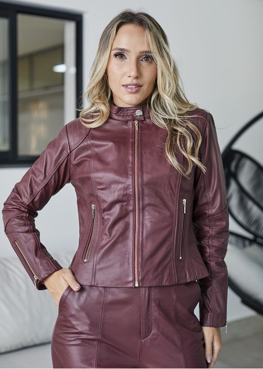 Jaqueta De Couro Feminina Andorra Sofia - Elite Couro Store