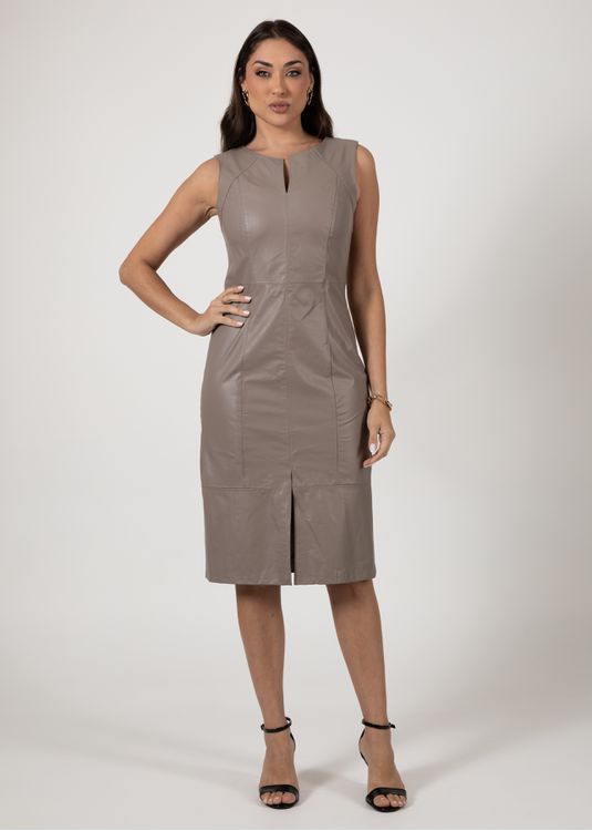 Vestido de Couro Feminino Fendi Vitória - Elite Couro Store