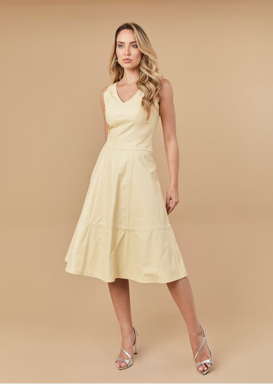 Vestido de Couro Feminino Manteiga Val... - Elite Couro Store