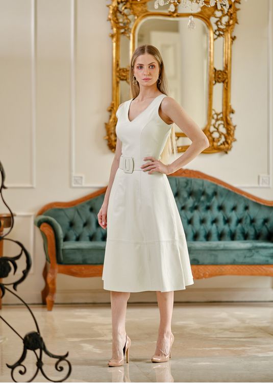 Vestido de Couro Feminino Off-White Valentina - Elite Couro Store