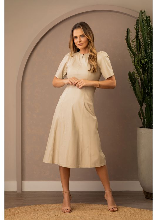 Vestido de Couro Feminino Off-white... - Elite Couro Store