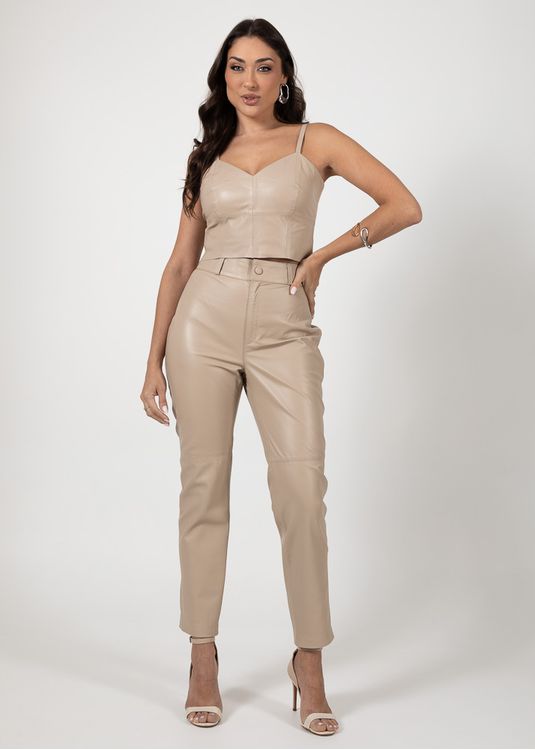 Calça de Pelica Feminina Chanel Luiza - Elite Couro Store