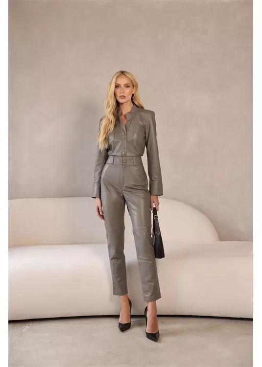 Calça de Pelica Feminina Concreto L... - Elite Couro Store