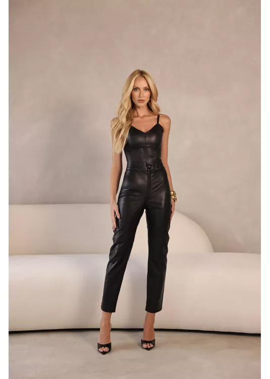 Calça de Pelica Feminina Preta Luiz... - Elite Couro Store