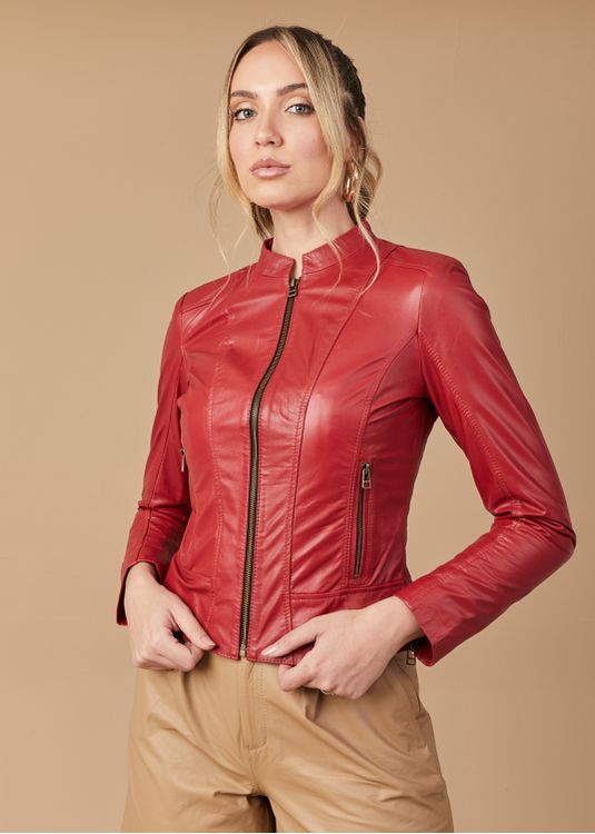 Jaqueta De Couro Feminina Rubi Elisa - Elite Couro Store