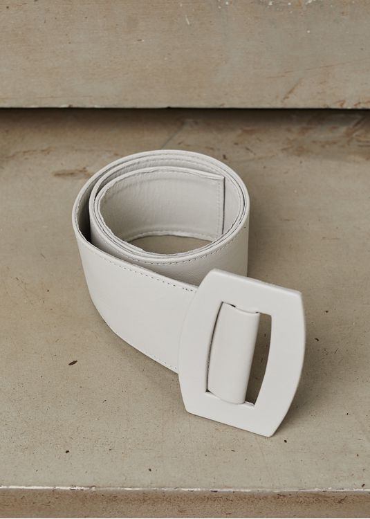 Cinto De Couro Off-white