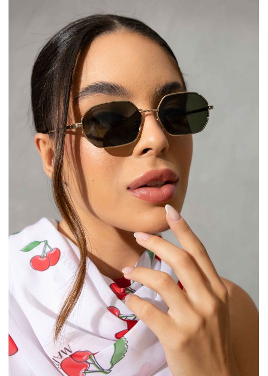 Óculos De Sol Nexus Verde Militar - Mafê Eyewear Store
