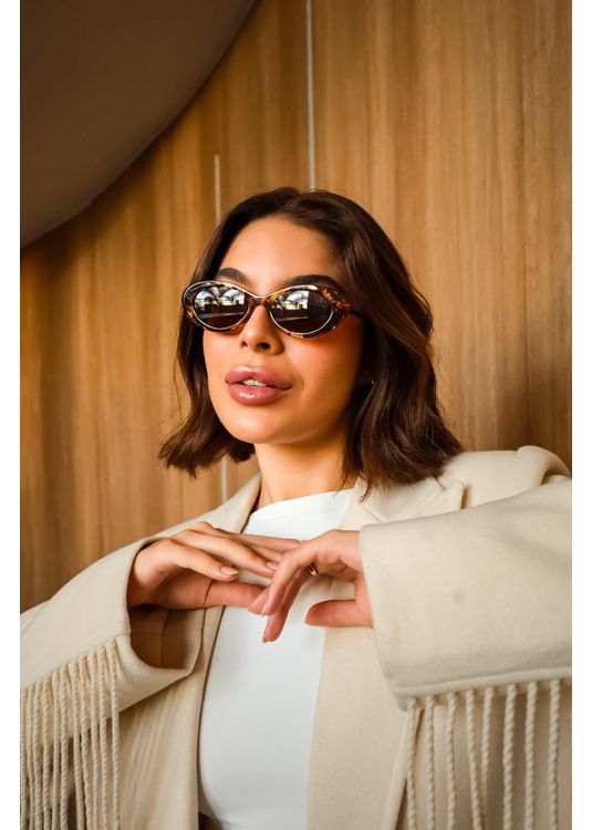 Óculos Nicolle Animal Print MafÊ - Mafê Eyewear Store