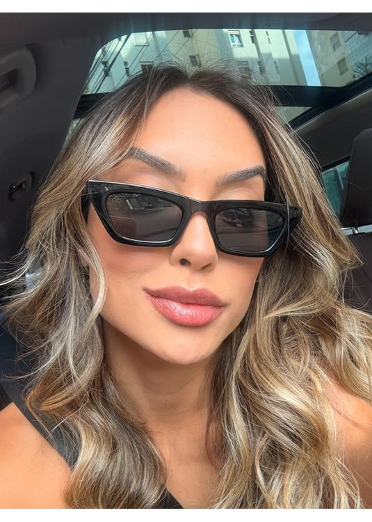 Óculos Cat Eye Melissa Preto Mafê - Mafê Eyewear Store