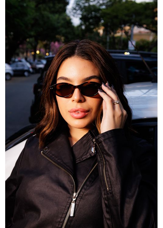 Óculos de Sol Elan Animal print MAFÊ - Mafê Eyewear Store