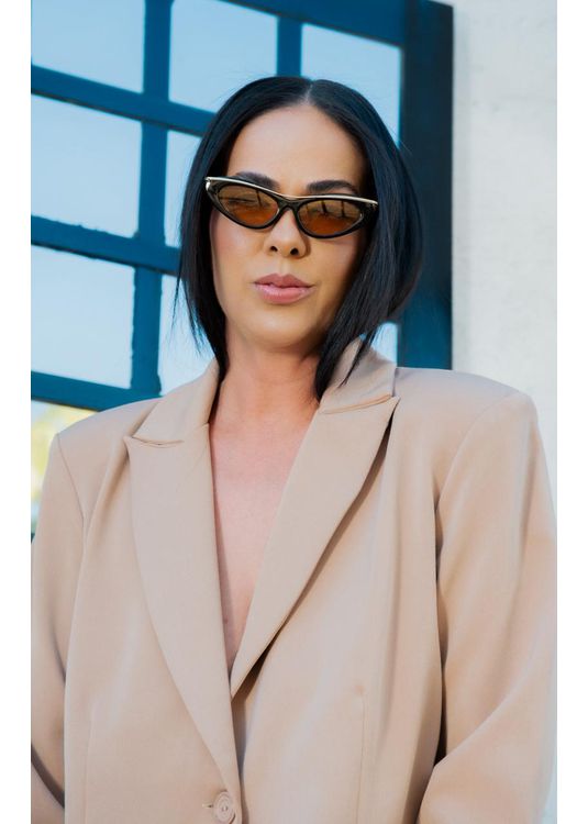Óculos de Sol Lyra Nude - Mafê Eyewear Store
