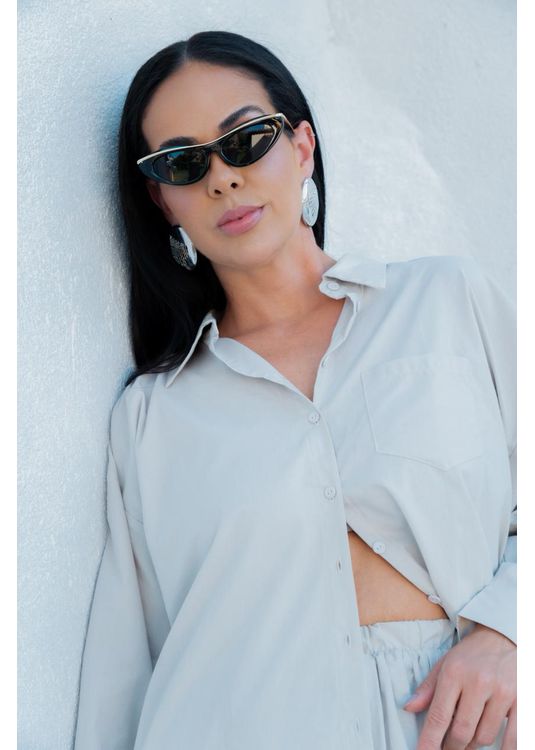 Óculos de Sol Lyra Preto - Mafê Eyewear Store