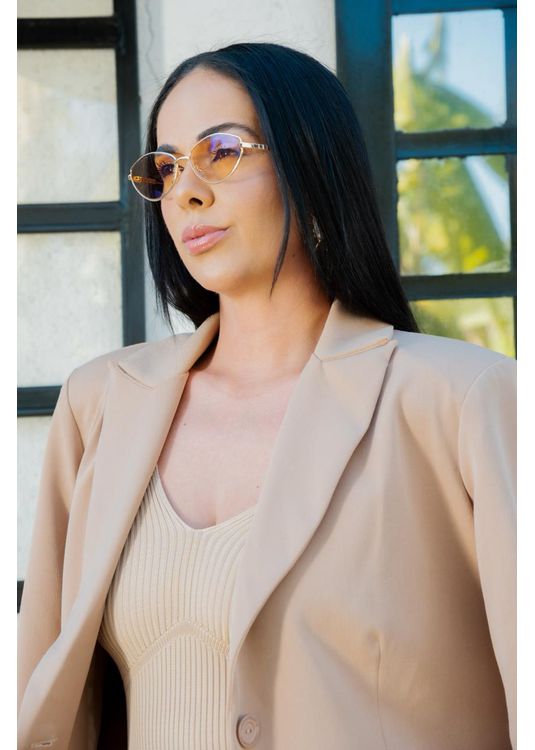 Óculos Skyline Nude Mafê - Mafê Eyewear Store