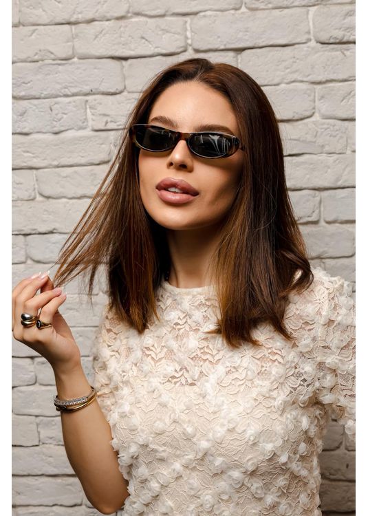 Óculos De Sol Maria 2.0 animal print - Mafê Eyewear Store