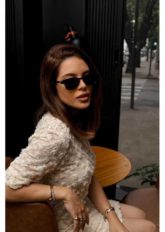 Óculos De Sol Milano Marrom - Mafê Eyewear Store