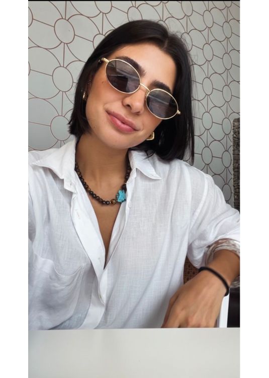 Óculos de Sol Audri Preto MAFÊ - Mafê Eyewear Store