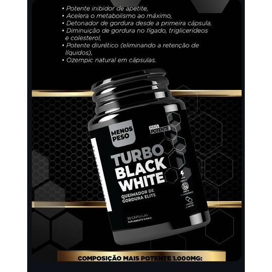 Turbo Black White - Queimador Elite