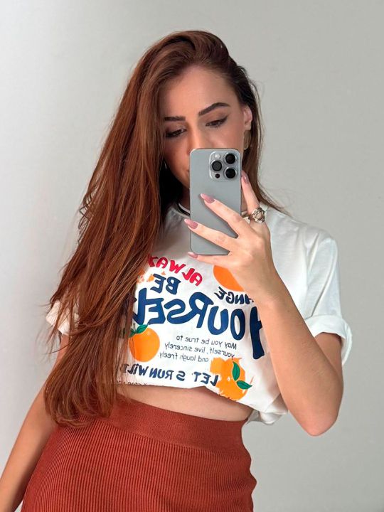 T-Shirt Estampada Orange