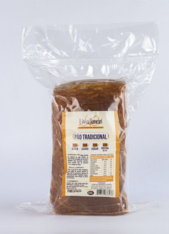Pão Tradicional Zero Glúten /Zero Leite/Zero Açúcar| Lívia Roncari 