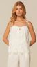 Blusa de Alça com Detalhe em Renda Off