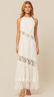 Vestido Longo com Detalhe em Renda Off