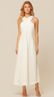 Vestido Midi sem Mangas em Linho Off 