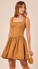 Vestido Curto Corselet Castanho 