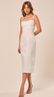 Vestido Midi Estruturado em Alfaiataria Branco 