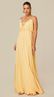 Vestido Longo com Babados Amarelo