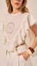 Blusa Cropped com Bordado Rechilieu Off