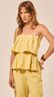 Blusa em Alfaiataria com Franzidos Amarelo