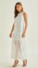 Vestido Longo com Modelagem Ampla Off White