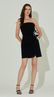 Vestido S/Alças C/Flor Preto