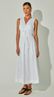 Vestido Midi Transpasse Em Tricoline
