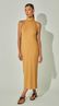Vestido Midi Malha Canelada