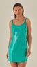 Vestido Curto De Paetê Verde Pistache