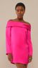 Vestido Curto de Manga Longa Pink
